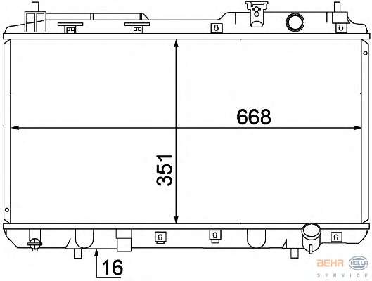 Радиатор, охлаждение двигателя