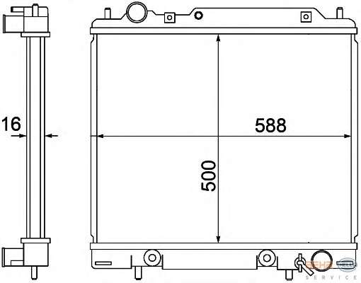 Радиатор, охлаждение двигателя