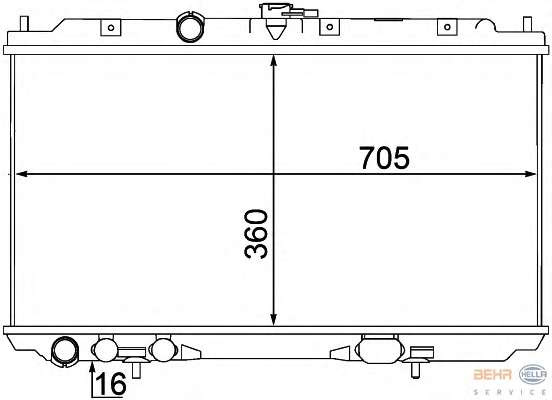 Радиатор, охлаждение двигателя