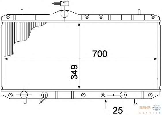 Радиатор, охлаждение двигателя