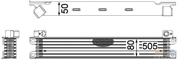 масляный радиатор, двигательное масло