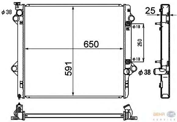 Радиатор, охлаждение двигателя