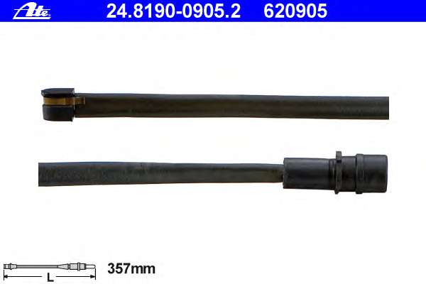 Сигнализатор, износ тормозных колодок