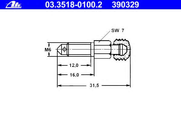 Болт воздушного клапана / вентиль