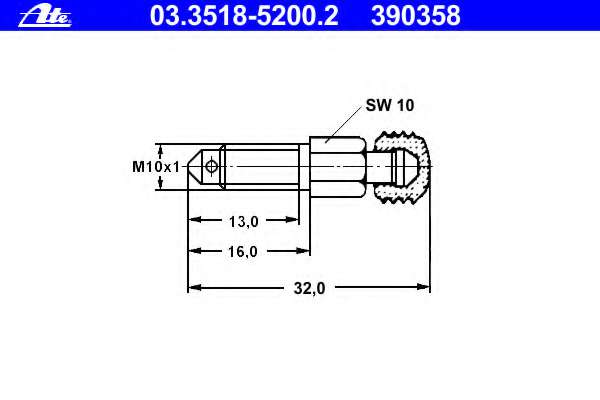 Болт воздушного клапана / вентиль