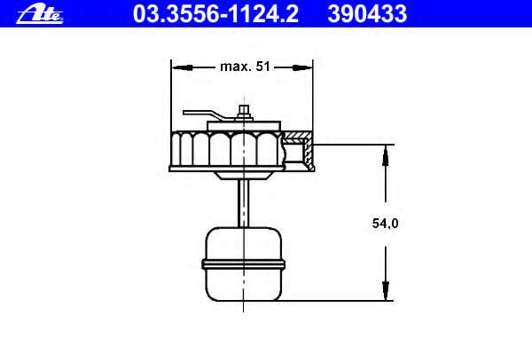 Крышка, бачок тормозной жидкости