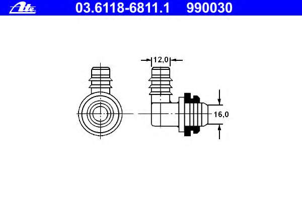 Соединительный патрубок, вакуумный провод