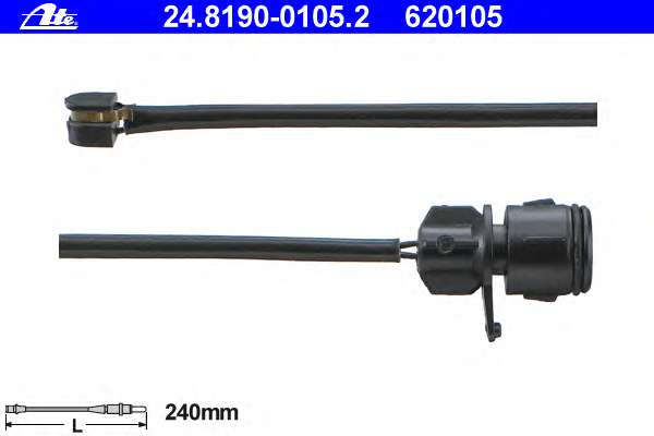 Сигнализатор, износ тормозных колодок