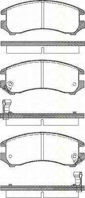 Комплект тормозных колодок, дисковый тормоз
