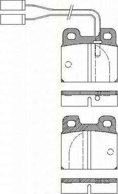 Комплект тормозных колодок, дисковый тормоз
