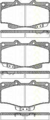Комплект тормозных колодок, дисковый тормоз