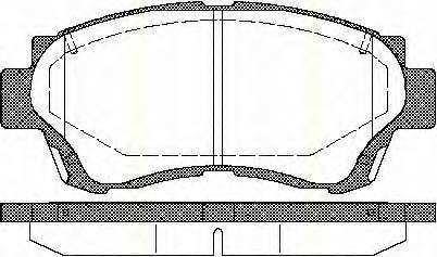 Комплект тормозных колодок, дисковый тормоз