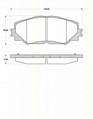 Комплект тормозных колодок, дисковый тормоз