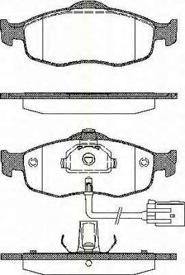 Комплект тормозных колодок, дисковый тормоз