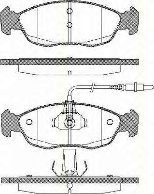 Гальмівні колодки, дискове гальмо (набір)