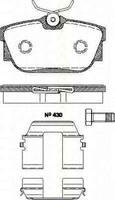 Комплект тормозных колодок, дисковый тормоз