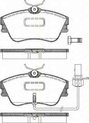 Комплект тормозных колодок, дисковый тормоз
