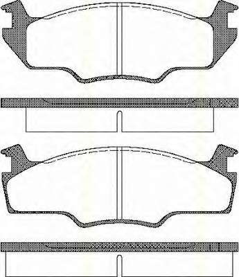 Комплект тормозных колодок, дисковый тормоз