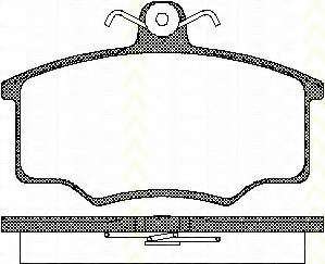 Комплект тормозных колодок, дисковый тормоз