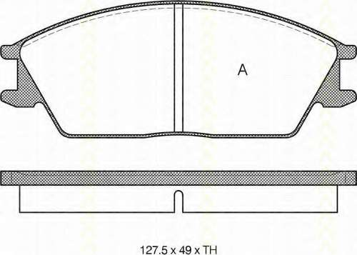 Комплект тормозных колодок, дисковый тормоз