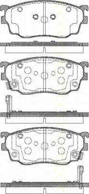 Комплект тормозных колодок, дисковый тормоз