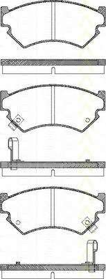 Комплект тормозных колодок, дисковый тормоз