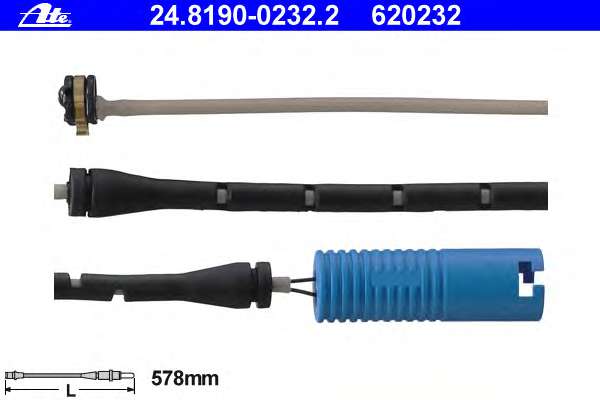 Сигнализатор, износ тормозных колодок