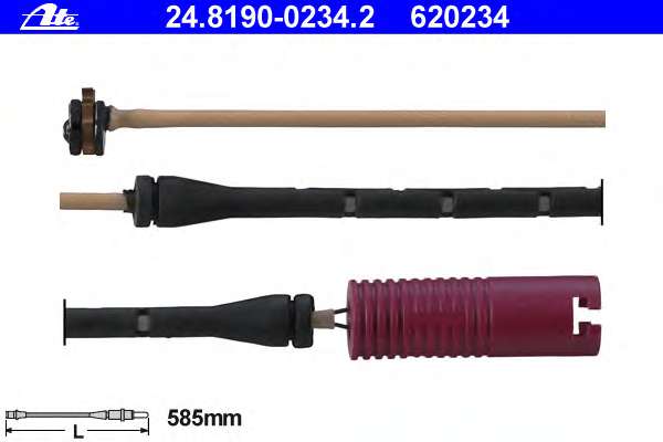 Сигнализатор, износ тормозных колодок