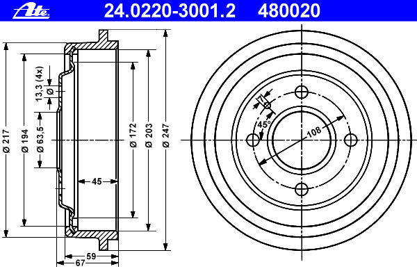 Тормозной барабан