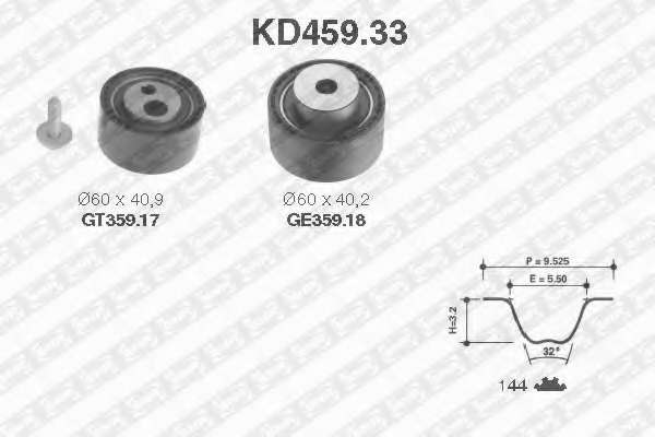 К-кт паска ГРМ Fiat/PSA/2,0HDti/Jtd Z=144 (тільки на двигун 2.0!!!)