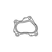 Прокладка, труба выхлопного газа