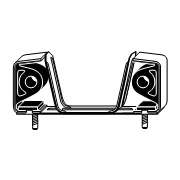 Кронштейн, глушитель