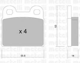 Комплект тормозных колодок, дисковый тормоз