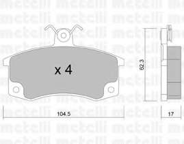 Колодки гальмівні (передні) Lada 2108/2109/2113/2114/2115/Kalina 87-