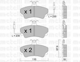 Комплект тормозных колодок, дисковый тормоз