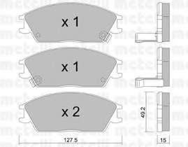 Колодки гальмівні (передні) Hyundai Accent I/II 94-05/Getz 02-10/Elantra 90-00/Pony 85-95