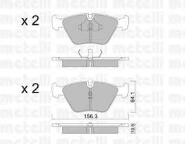 Колодки гальмівні (передні) BMW 3 (E36/E46) 92-06/5 (E34) 87-96/7 (E32) 87-94/Z3 (E36) 97-03