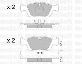 Колодки гальмівні (передні) BMW 3 (E36) 90-00/Z3 (E36) 95-00