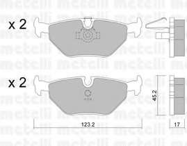 Колодки гальмівні (задні) BMW 5 (E39) 95-04