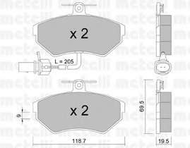 Колодки гальмівні (передні) Audi A4/VW Passat 94-05
