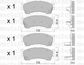 Колодки гальмівні (передні) Mazda 626 IV/V 91-02/MX-6 92-97/Ford USA Probe 93-98
