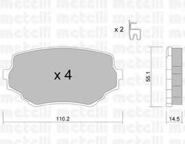 Колодки гальмівні (передні) Suzuki Grand Vitara 98-05/Vitara 88-98