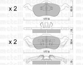 Колодки гальмівні (передні) Ford Focus 98-05