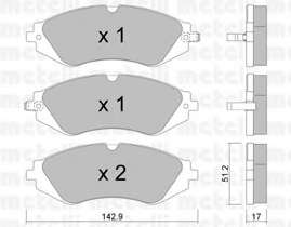 Колодки гальмівні (передні) Chevrolet Epica 05-/Astra 99-11/Daewoo Nubira/Leganza 97-/Rezzo 00-