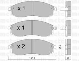 Колодки гальмівні (передні) Nissan Maxima 94-00