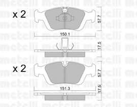 Колодки гальмівні (передні) BMW 3 (E36/E46) 90-05