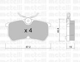 Колодки гальмівні (задні) Ford Focus 98-05/Fiesta V/VI 05-