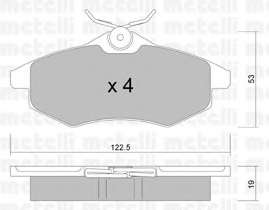 Колодки гальмівні (передні) Citroen C2 03-12/Citroen С3 02-