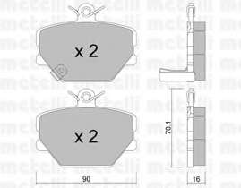 Колодки гальмівні (передні) Smart Cabrio 00-04/City Coupe 98-04/Roadster 03-05/Fortwo 04-