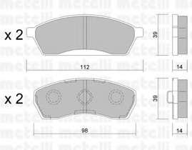 Комплект тормозных колодок, дисковый тормоз